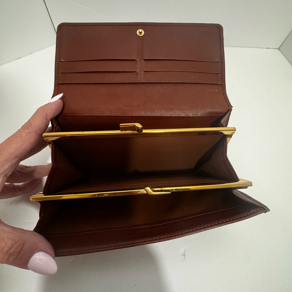 Celine Tan and Brown Women's Wallet - Picture 6 of 6